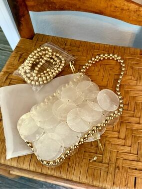 Beaded shell purse NEW